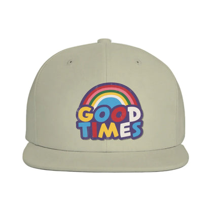 Good Times Rainbow Graphic Snapback Cap Hat