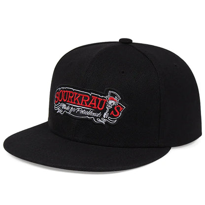 Luxury Flat Top Baseball Cap Adjustable Hip Hop Snapback