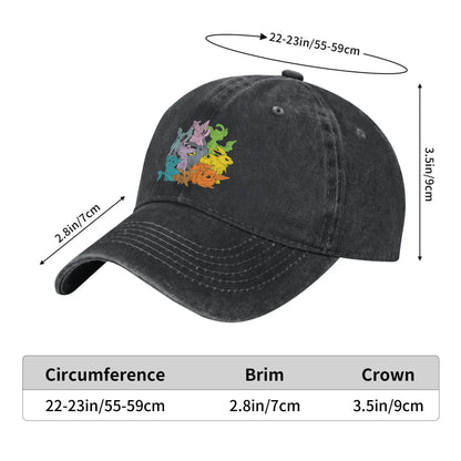 Pokemon Eevee Evolutions Casual Trucker Baseball Cap