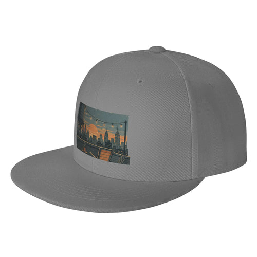 Rooftop Urban Evening Escape Snapback Cap