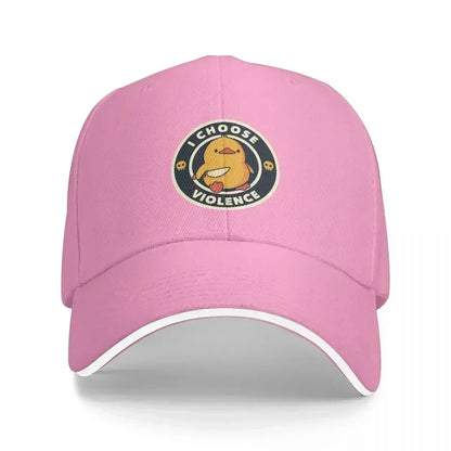 I Choose Violence Funny Duck Tobe Fonseca Baseball Cap