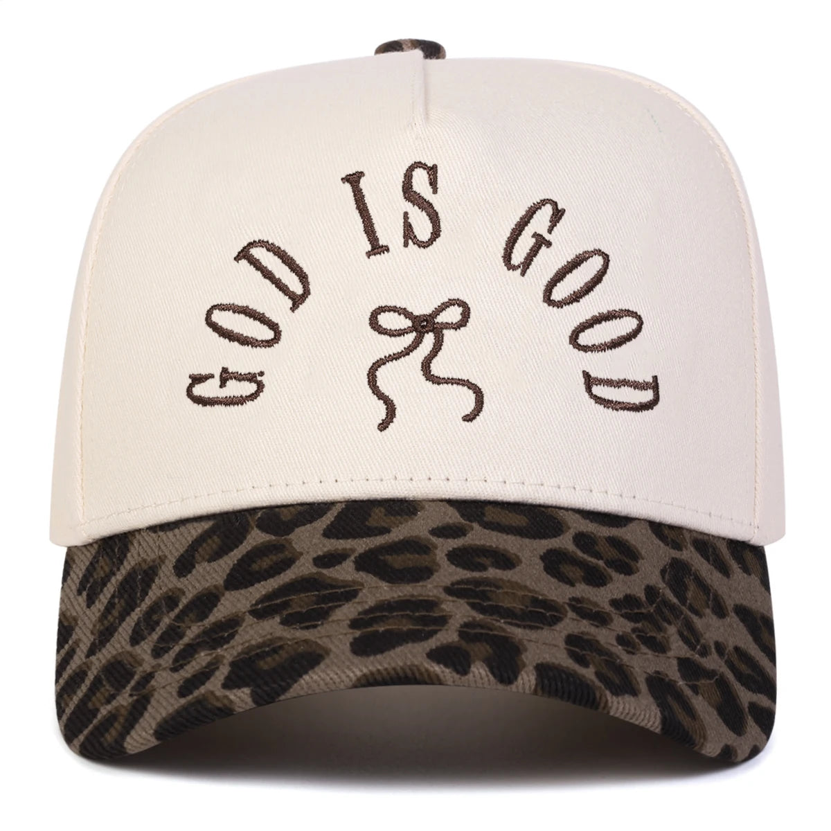 Unisex GOD IS GOOD Bow Embroidery Baseball Caps Spring Autumn Outdoor Adjustable Casual Hats Sunscreen Hat Sports Cap