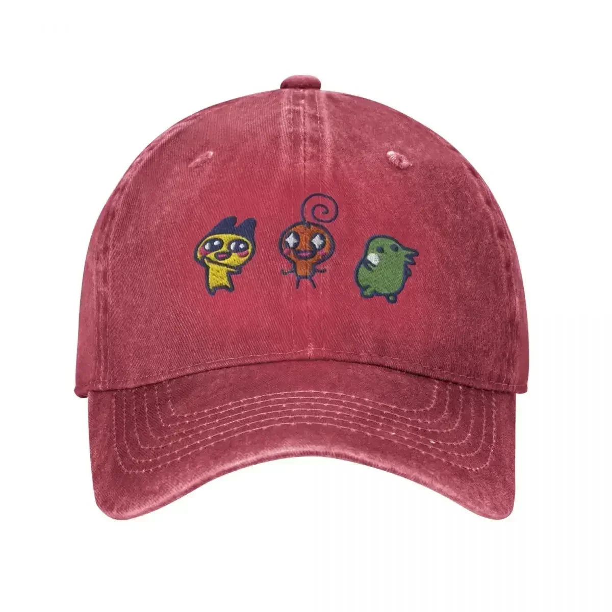 Vintage Tamagotchi Memetchi Mametchi Kuchipatchi Denim Baseball Cap