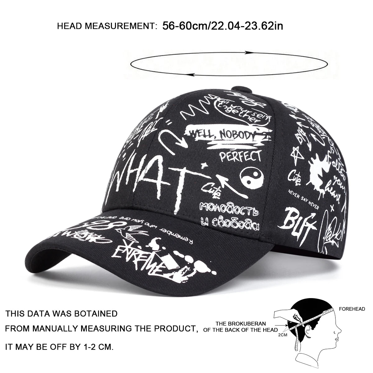Unisex Letter Printing Snapback Baseball Caps