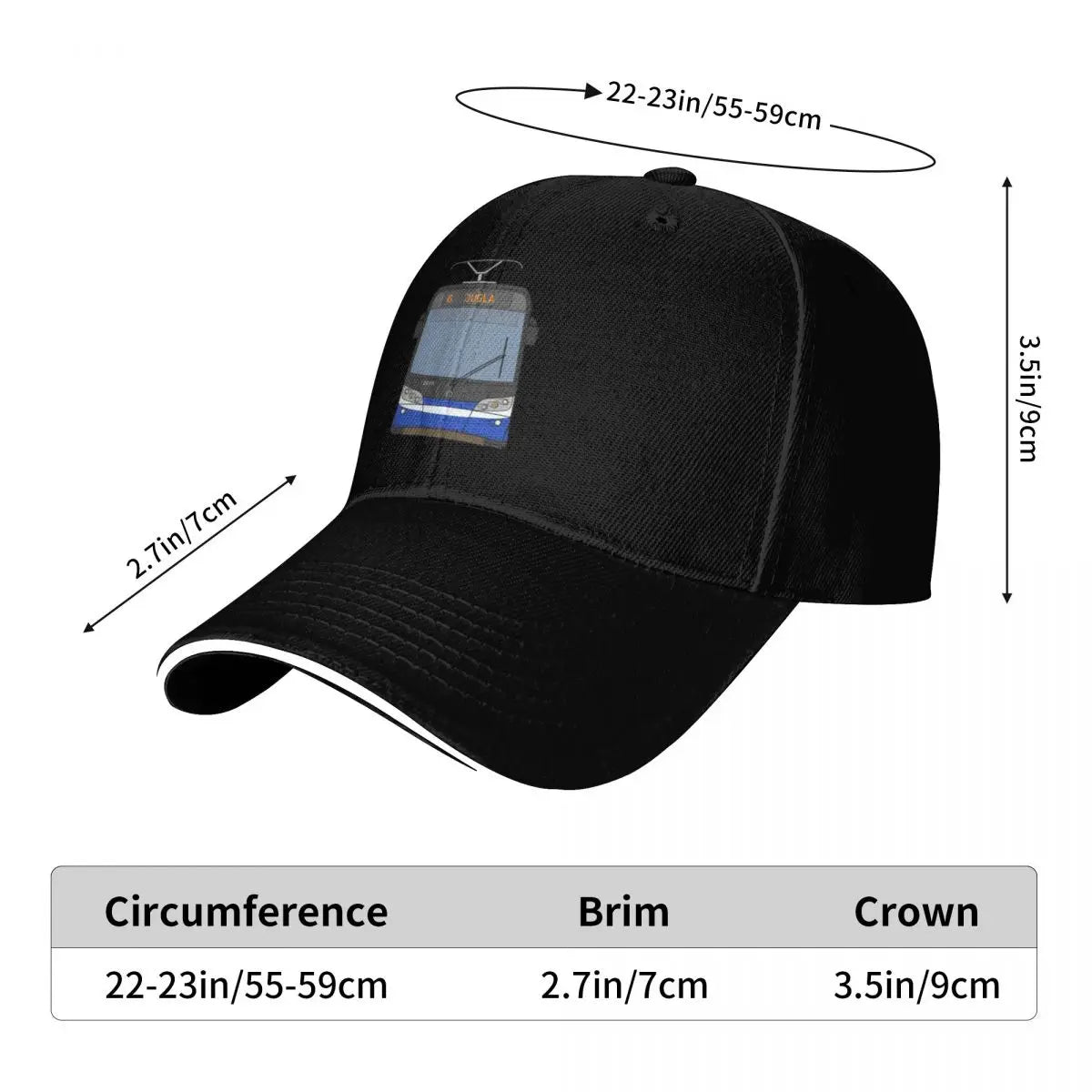 Riga Tram Vintage Transit Baseball Cap