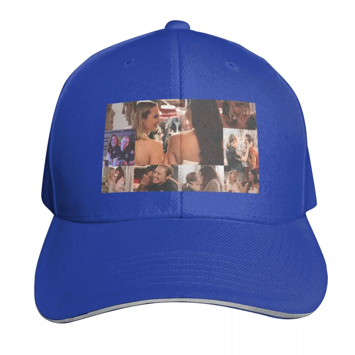 Marina Large Print Vintage Embroidered Baseball Cap