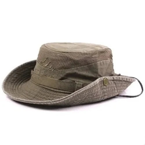 Breathable Mesh Wide Brim UV Protection Bucket Hat