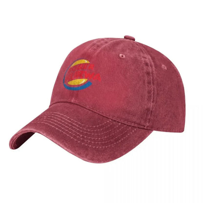 Bober Kurwa Meme Inspired Burger King Baseball Cap Distressed Denim Hats Vintage