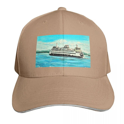 Ferry Painting Breathable Mesh Back Baseball Cap