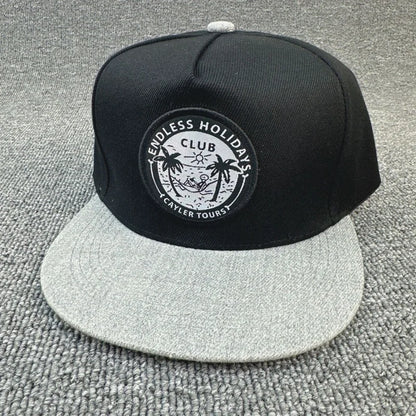 Embroidered Cotton Flat Brim Hip-Hop Snapback Cap