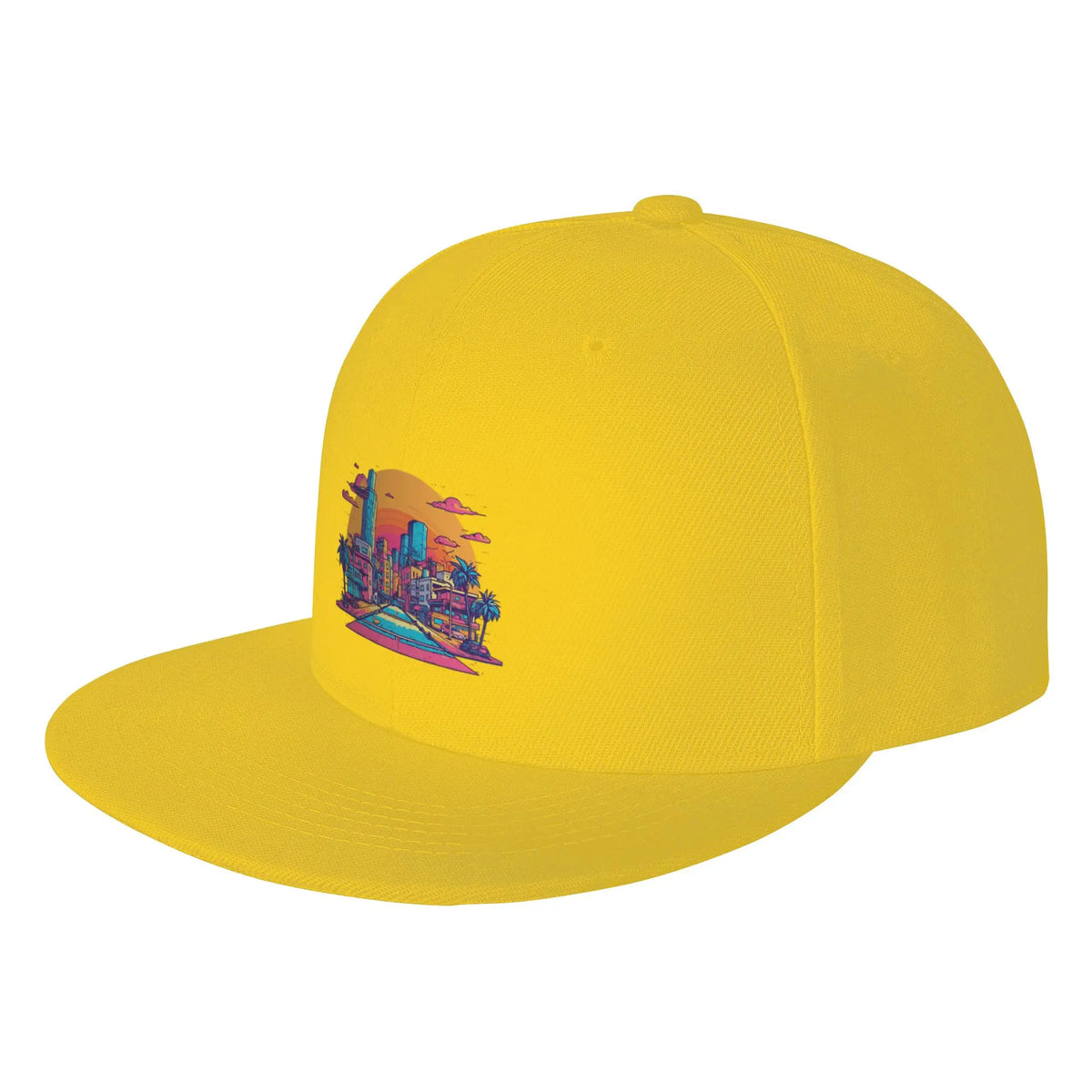 Urban Serenity Captivating Cityscape Graphic Snapback Cap