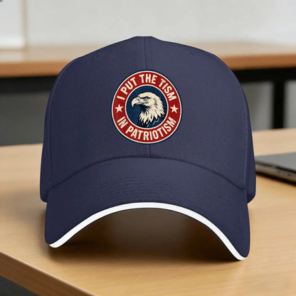 I Put The Tism In Patriotism Eagle USA Baseball Cap