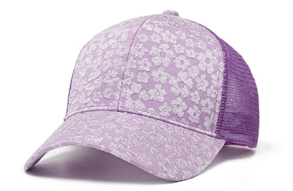 New Print Mesh Caps Fashion Women Baseball Cap