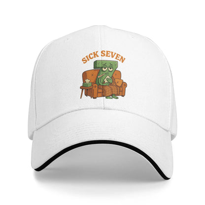 Sick Seven Halloween Funny Meme Baseball Cap