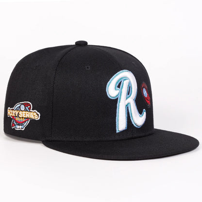 R Letter Embroidery Outdoor Snapback Cap