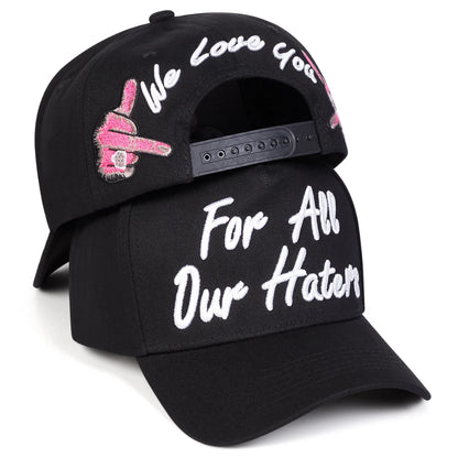 Unisex Embroidery Baseball Caps Spring Autumn Outdoor Adjustable