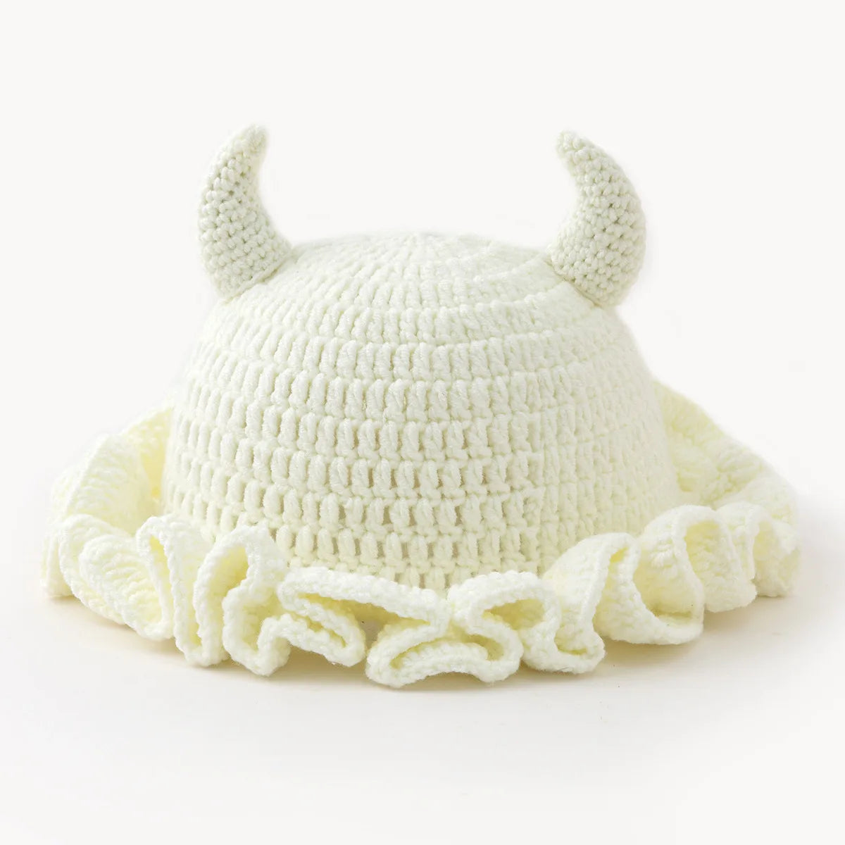 Couple Handmade Ruffle Lace Knitted Bucket Hat