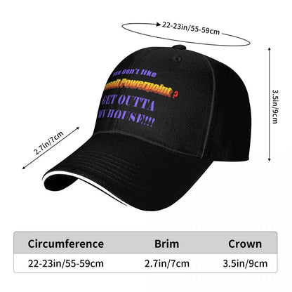 PowerPoint Moisture Wicking Curved Brim Baseball Cap