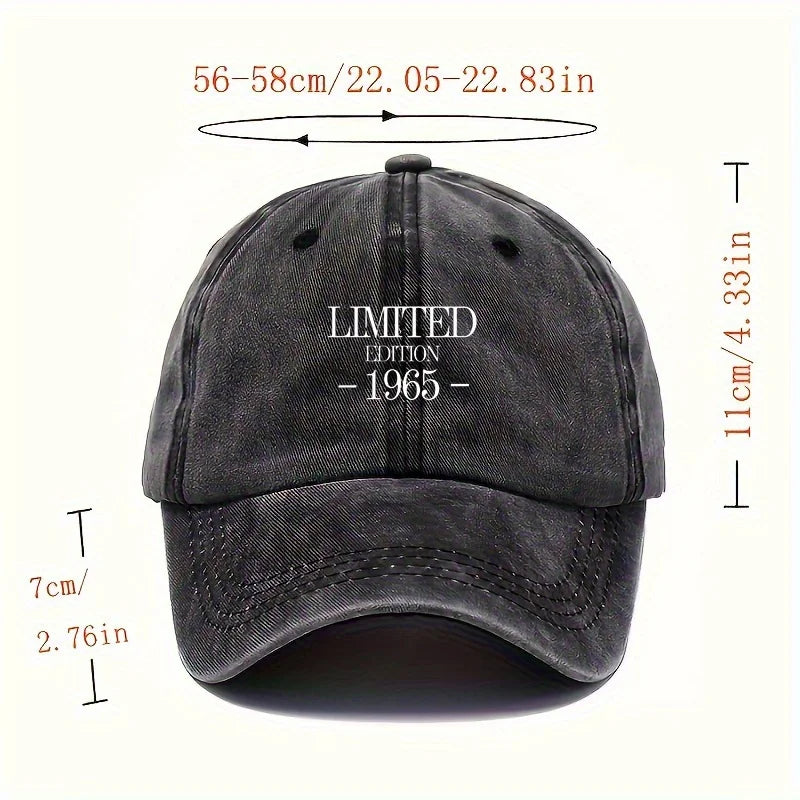 49.91Meter Letter Pattern Washed Baseball Cap