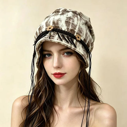 Boho Ethnic Slouchy Beanie Hat