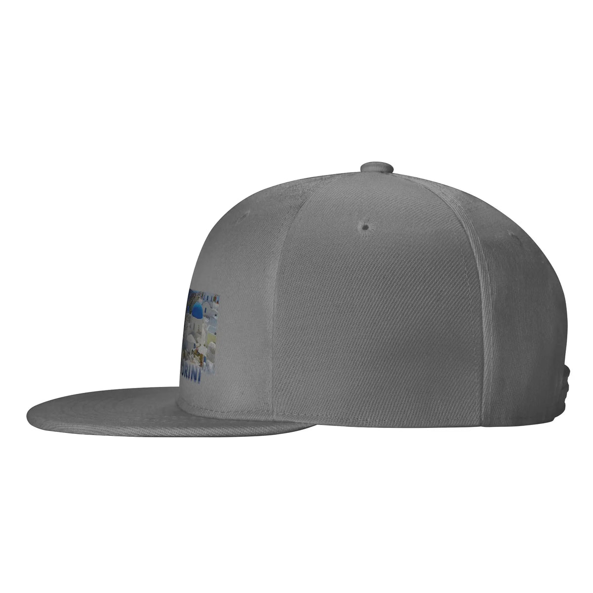 Santorini Greek Islands Callisc Flat Brim Snapback Cap