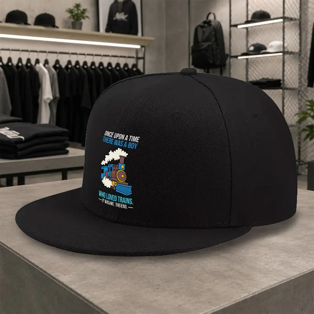 New Steam Train Pattern Unisex All Match Cap
