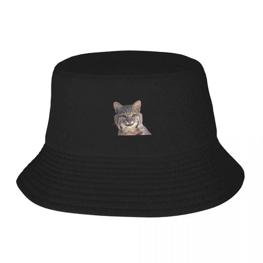 Bobcat Print Bucket Hat Unisex Fashion