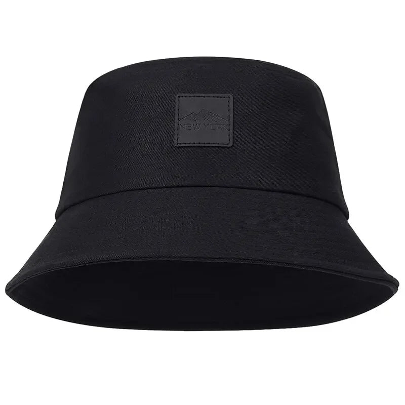 New York Leather Label Bucket Hat