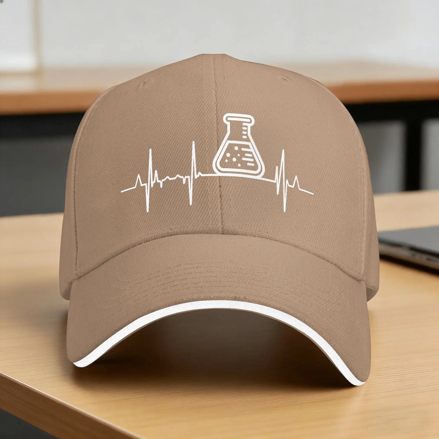 I Love Chemistry Heartbeat Retro Trucker Baseball Cap