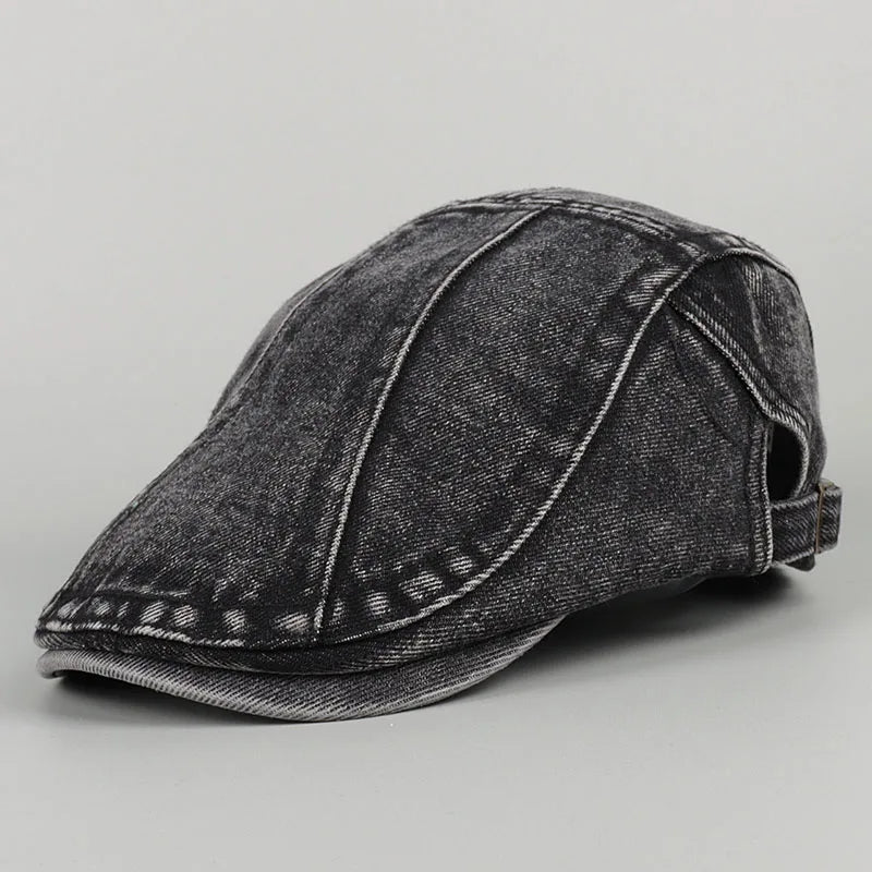 Black Denim Beret Hat Women Man Summer 2026