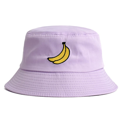 Panama Banana Embroidery Bucket Hat