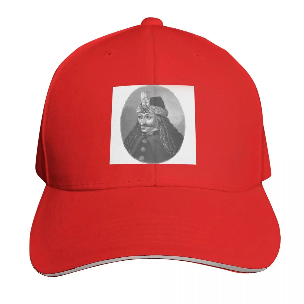 Vlad The Impaler Black And White Portrait Baseball Cap