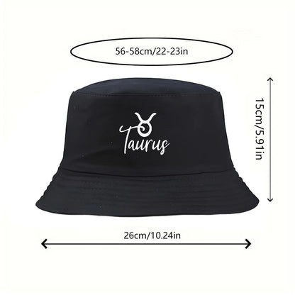 Taurus Zodiac Retro Y2K Vintage Bucket Hat