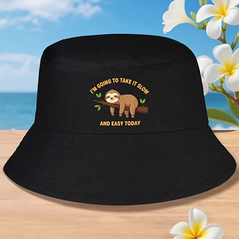 Take It Slow Sloth Bucket Hat