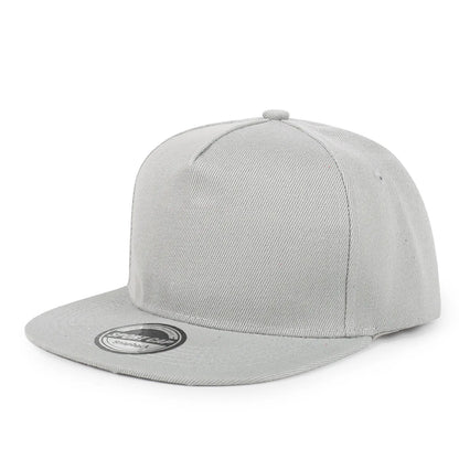 Custom Logo Five Panel Flat Brim Snapback Cap