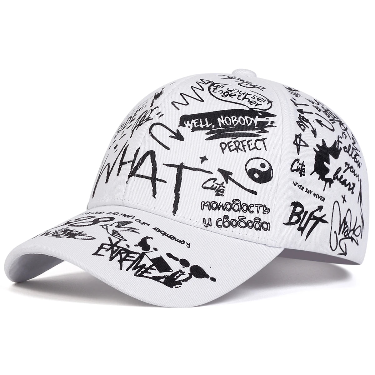 Unisex Letter Printing Snapback Baseball Caps