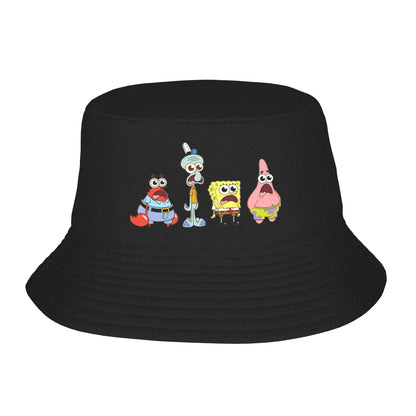 Spongebobs Bucket Hat Heart Streetwear Fisherman Caps
