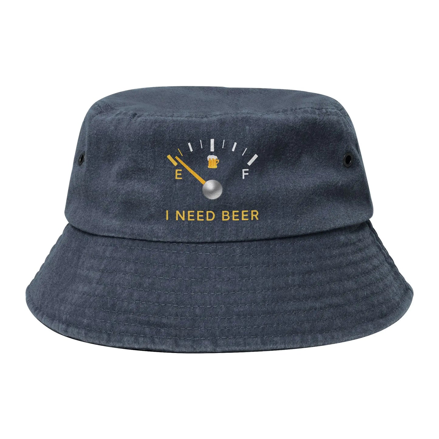 Hot Summer Headwear I Need Beer Gauge Bucket Hat