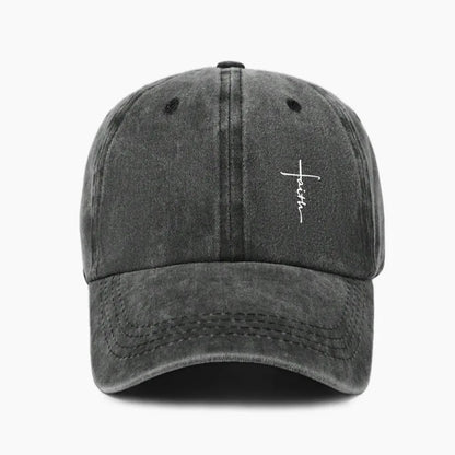 Retro Cross Print Baseball Cap