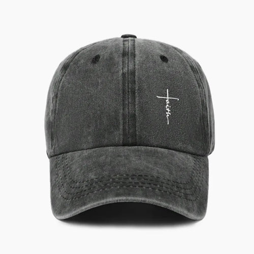 Retro Cross Print Baseball Cap