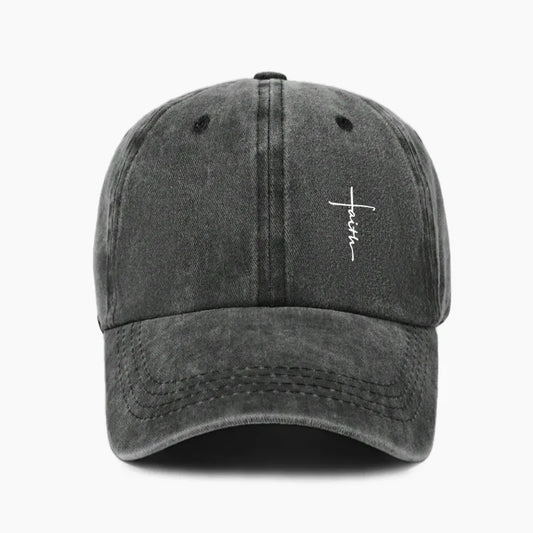 Retro Cross Print Baseball Cap