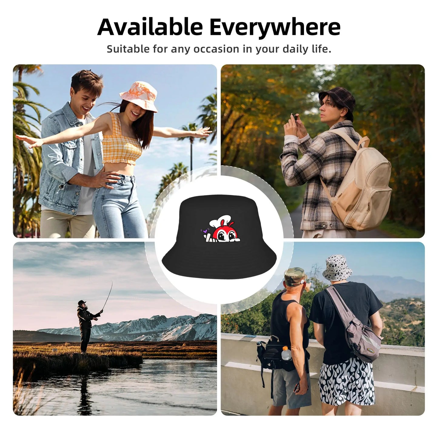 Jollibee Peeking Bucket Hat Summer