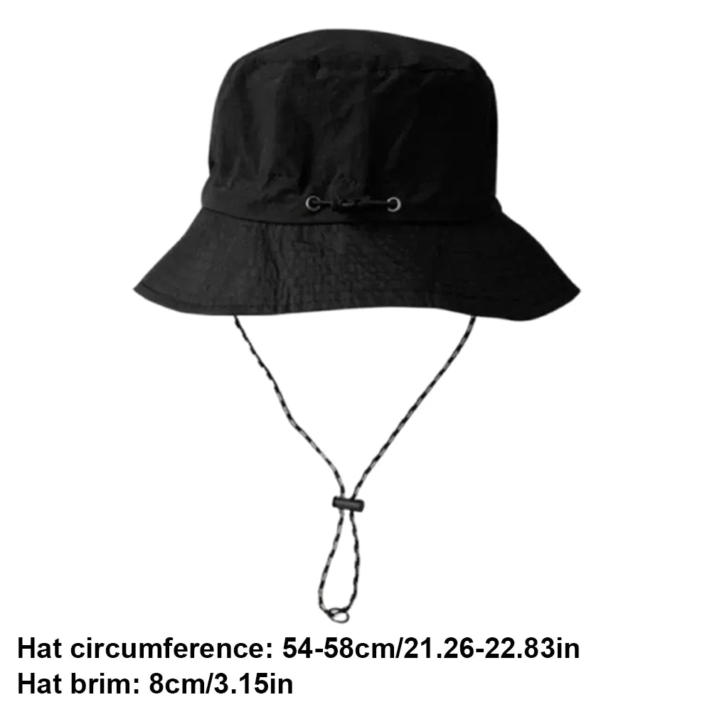 Waterproof Fishing Bucket Hat With Chin Strap