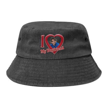 Unisex Distressed Washed Bucket Hat
