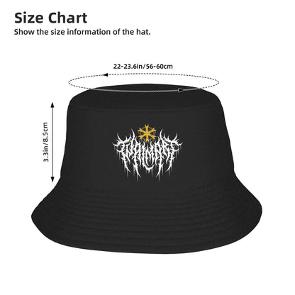 Retro Death Metal Streetwear Foldable Bucket Hat