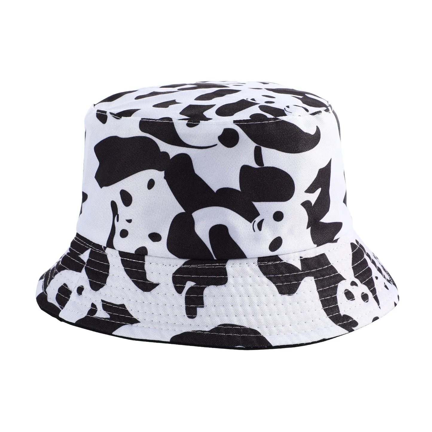 Bucket Hat Women Men Unisex Panda Printed Fisherman Cap