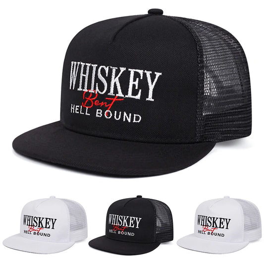 WHISKEYH Embroidery Leisure Snapback Cap