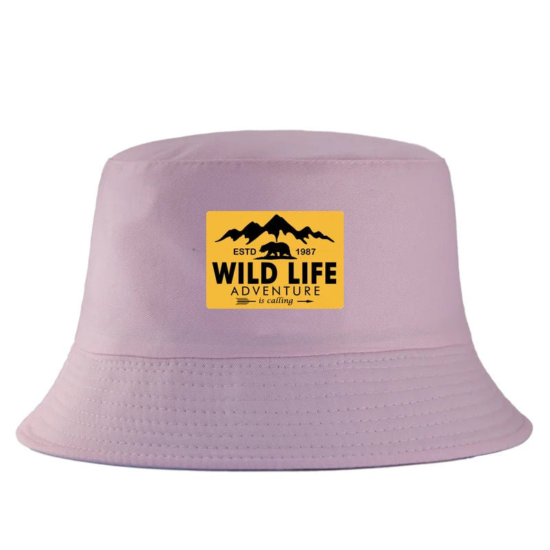 Wildlife Print Reversible Summer Bucket Hat