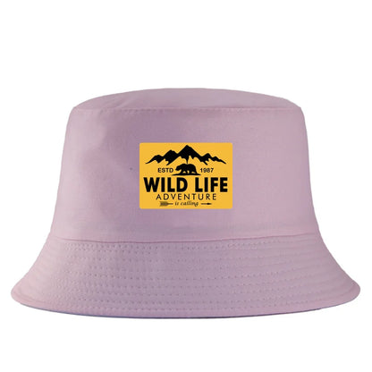Wildlife Print Reversible Summer Bucket Hat