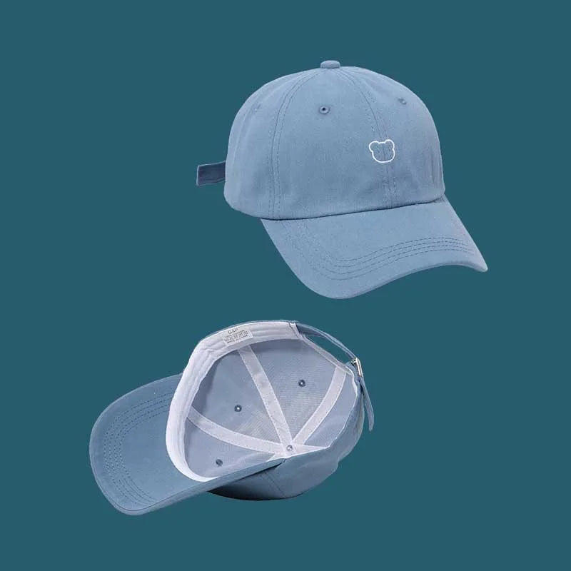 Cute Bear Adjustable Cotton Snapback Baseball Cap